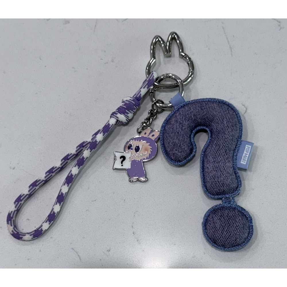 POP MART Labubu The Monsters Pin For Love Alphabet Letter Pendant Key Ring READ